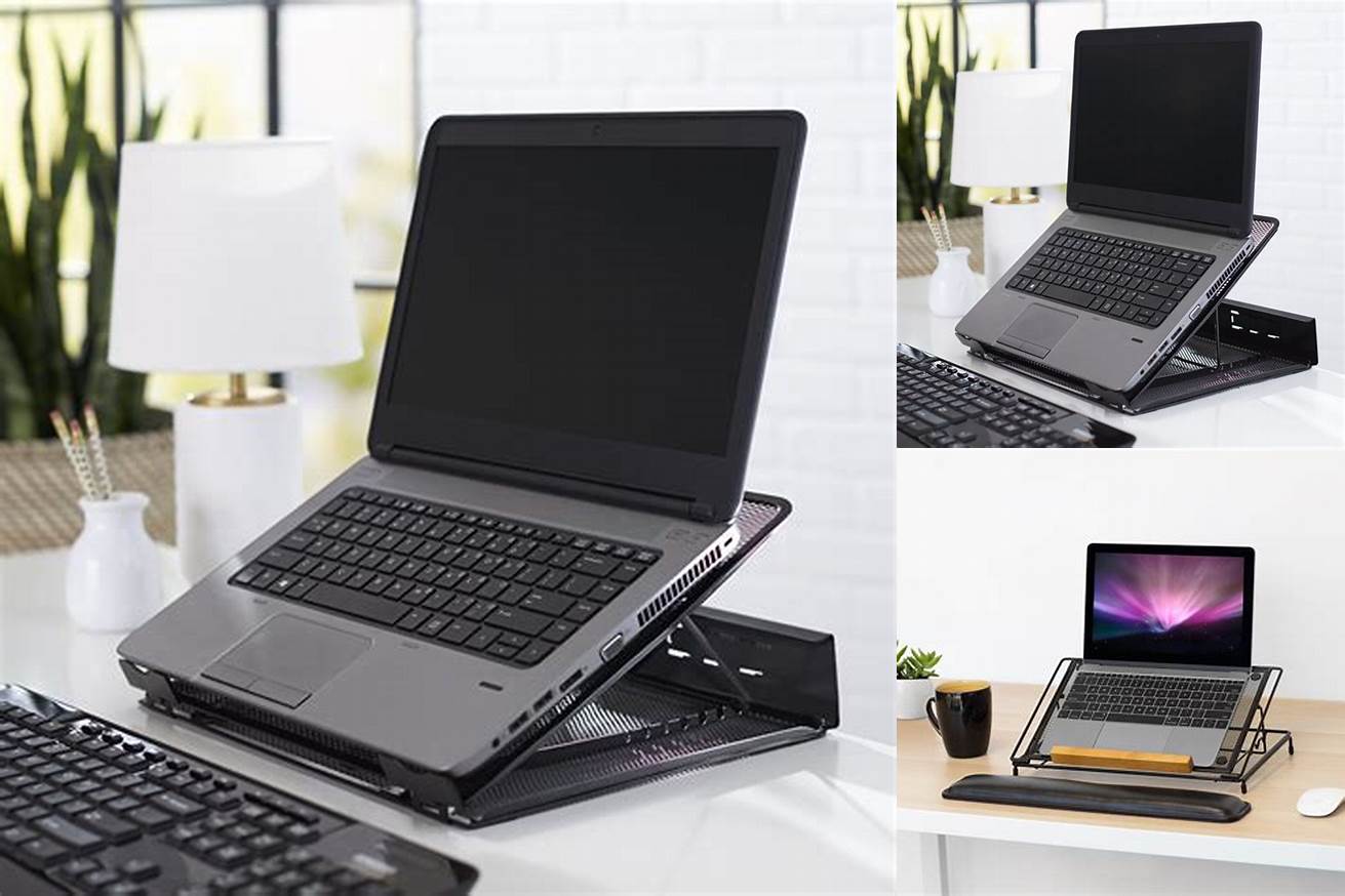 7. AmazonBasics Ventilated Adjustable Laptop Stand