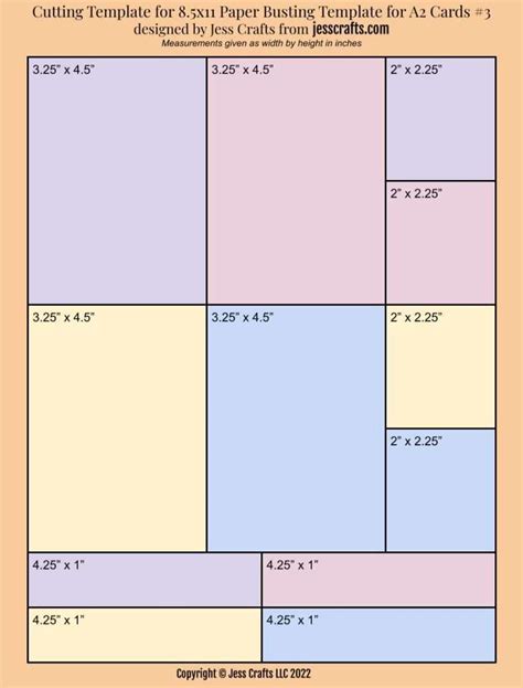 8 5 X 5 5 Paper Template
