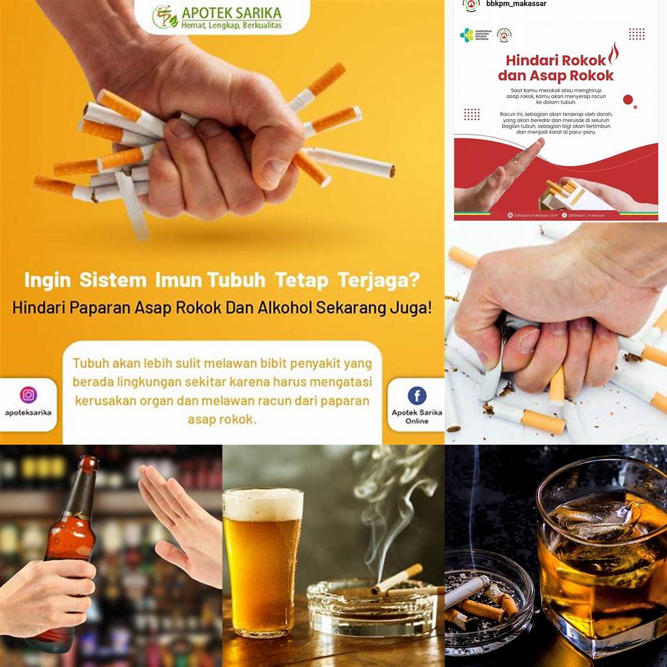 9 Hindari Rokok dan Alkohol