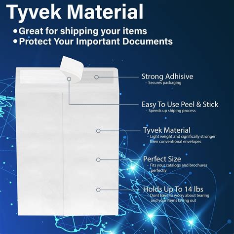 9 X 12 Tyvek Catalog Envelopes