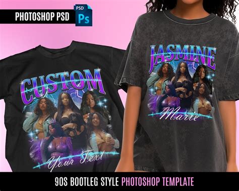 90s Bootleg Shirt Template