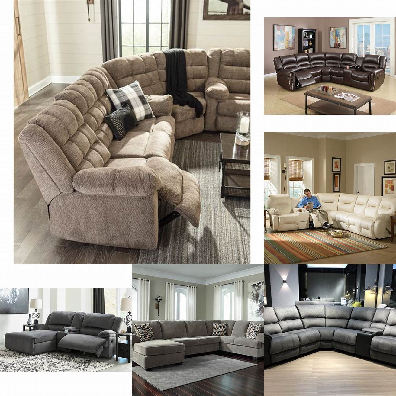 A 3 piece sectional sofa with a recliner offers ultimate comfort and relaxation