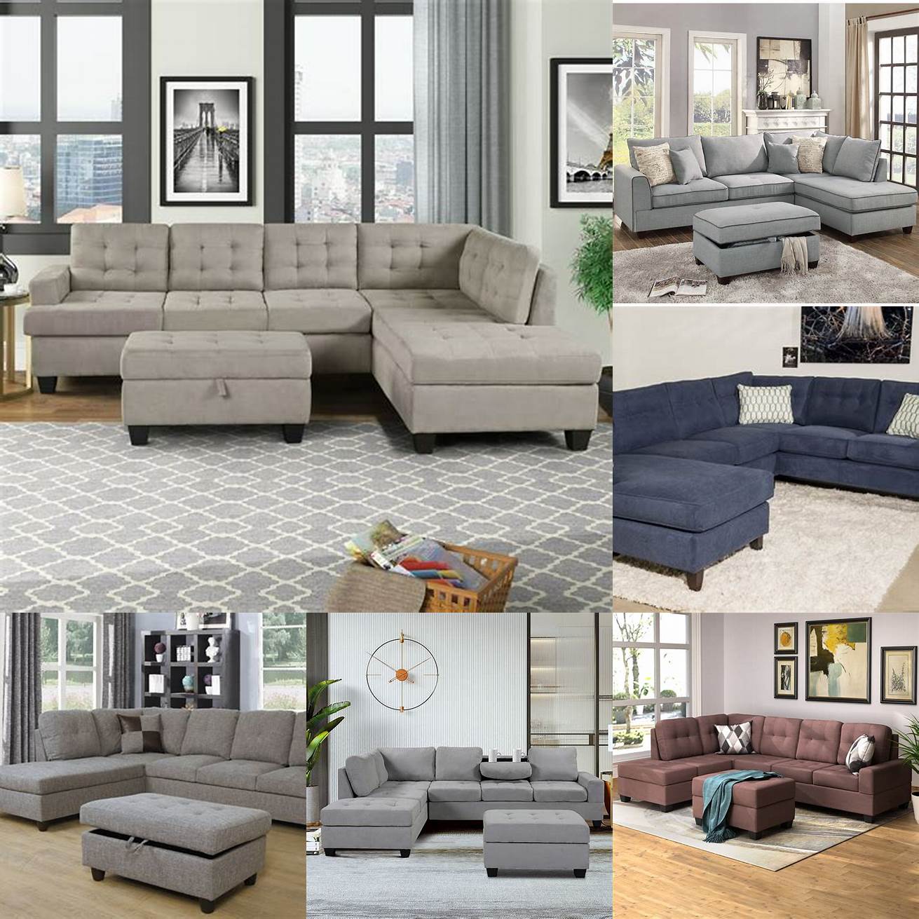 A 3 piece sectional sofa with storage allows you to keep your living room clutter-free
