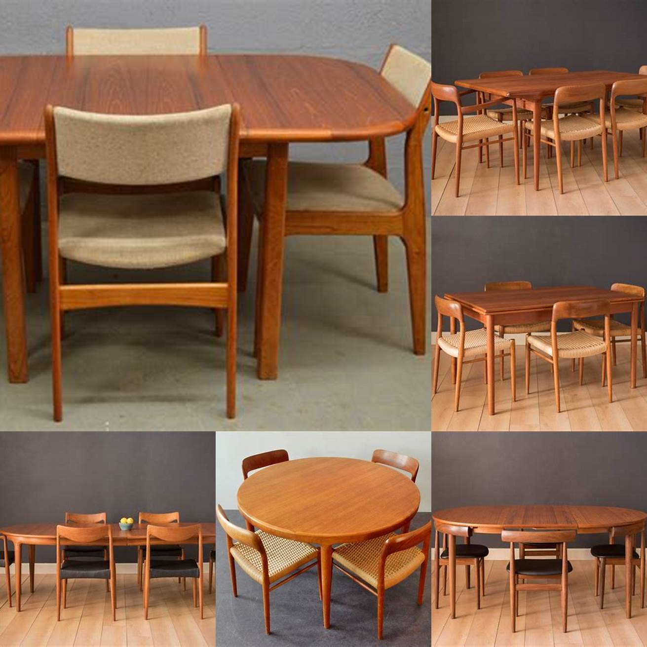 A Classic Danish Design Teak Dining Table