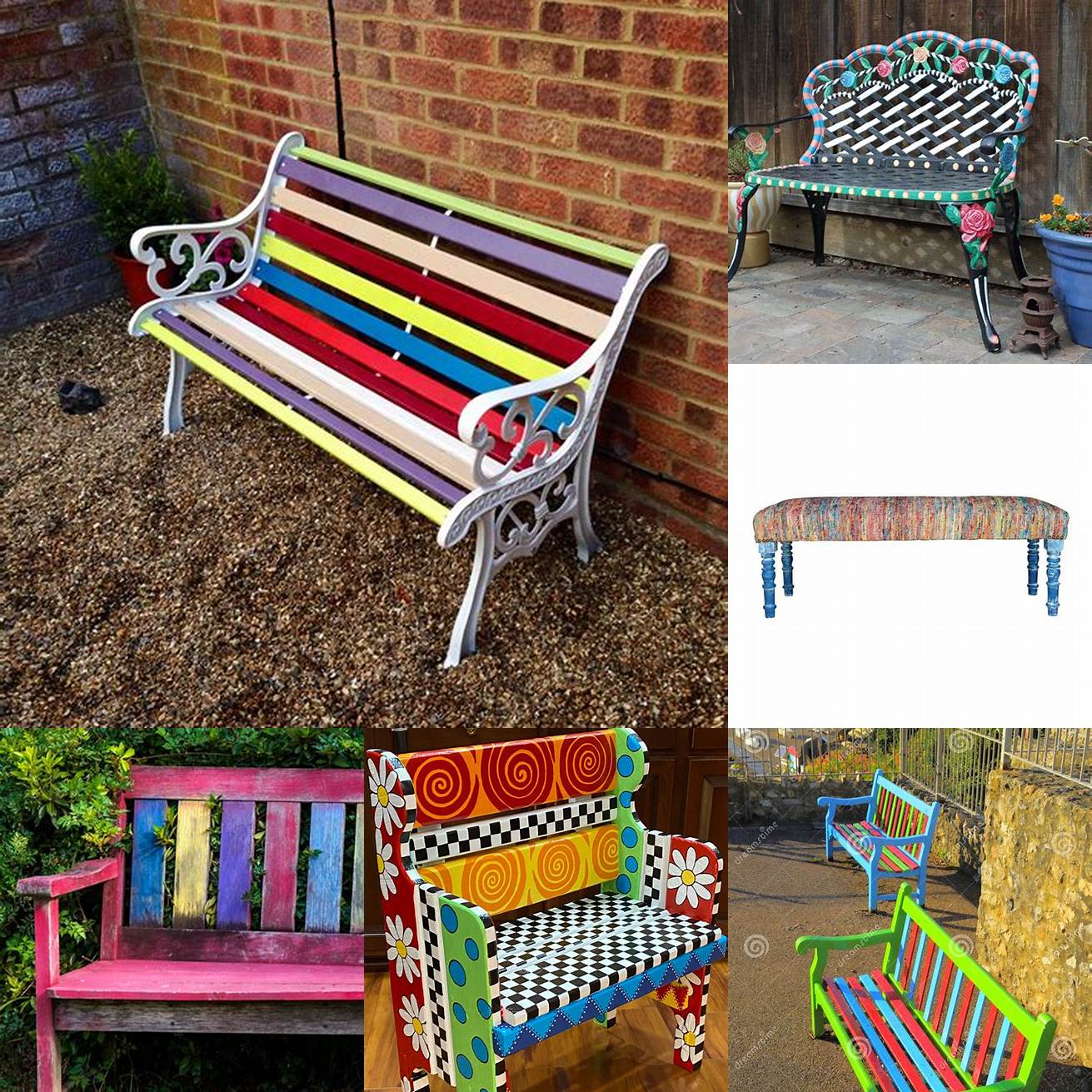 A Colorful Bench