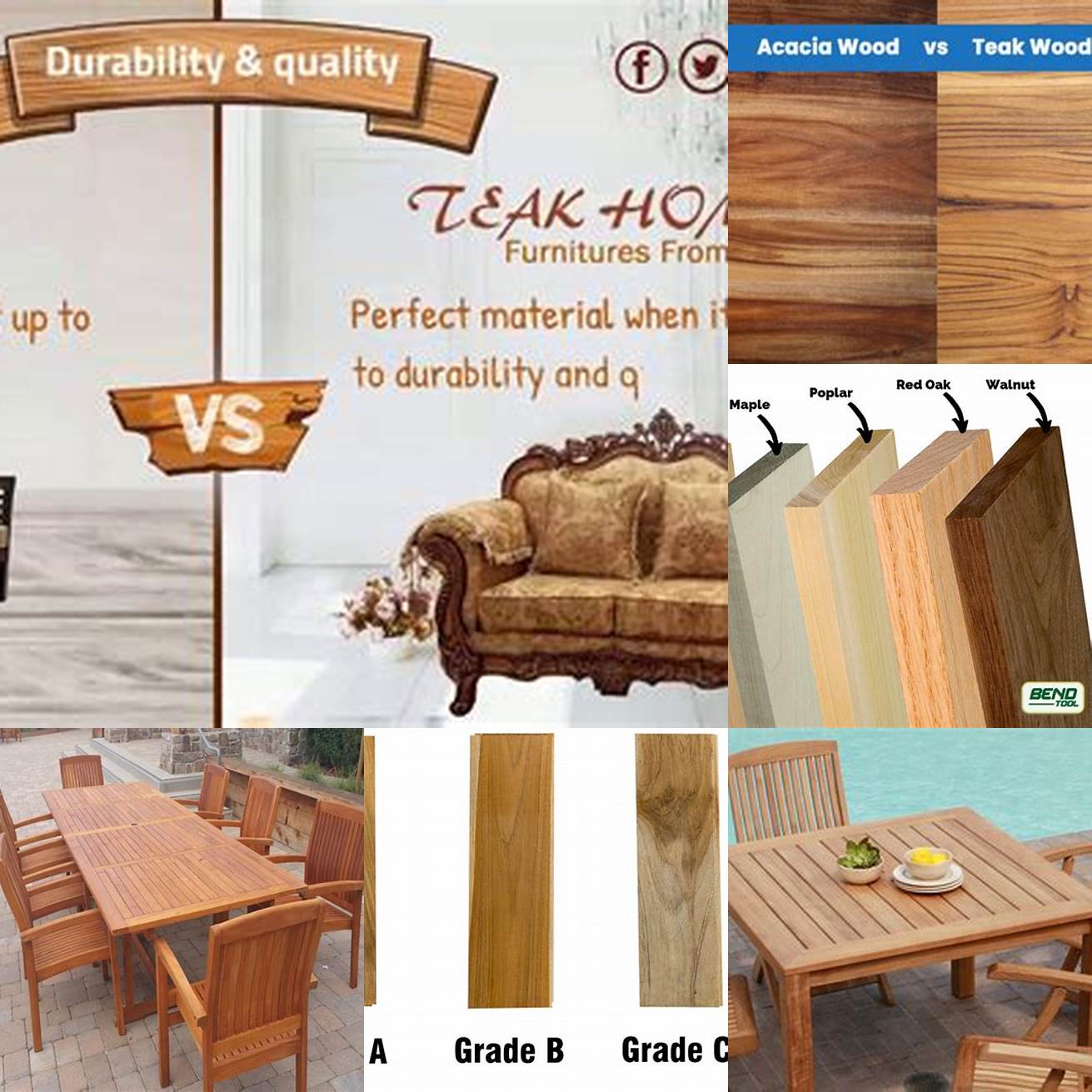 A Comparison Of UEAED Teak Furniture To Other Materials
