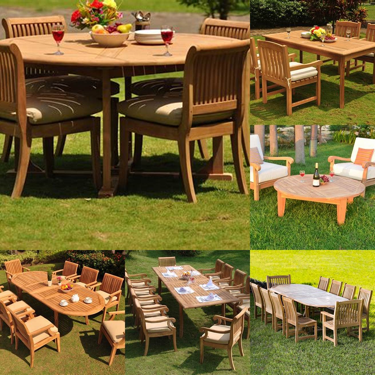 A Photo of Teak Furniture in Different Settings