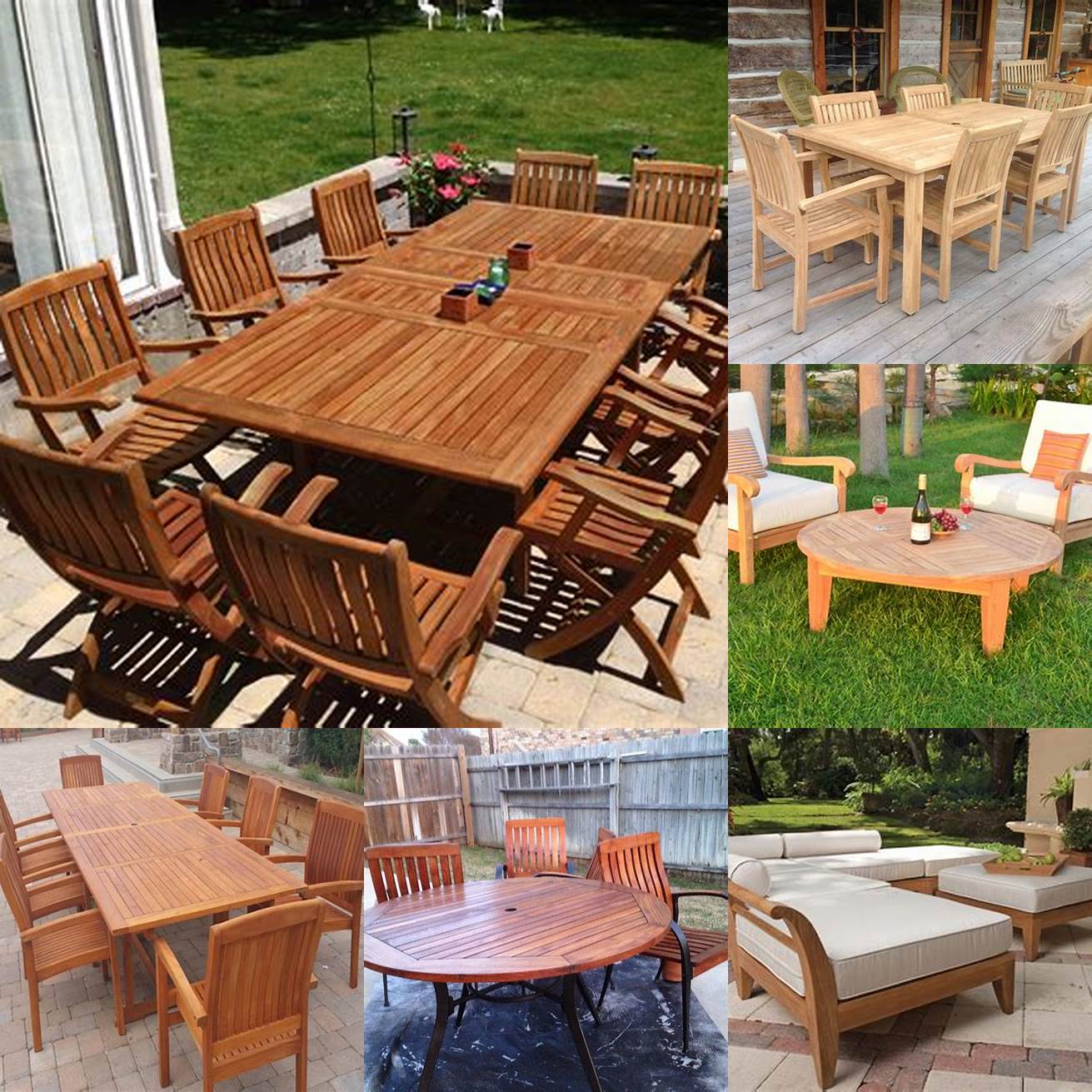 A Picture of Teak Furniture in Use