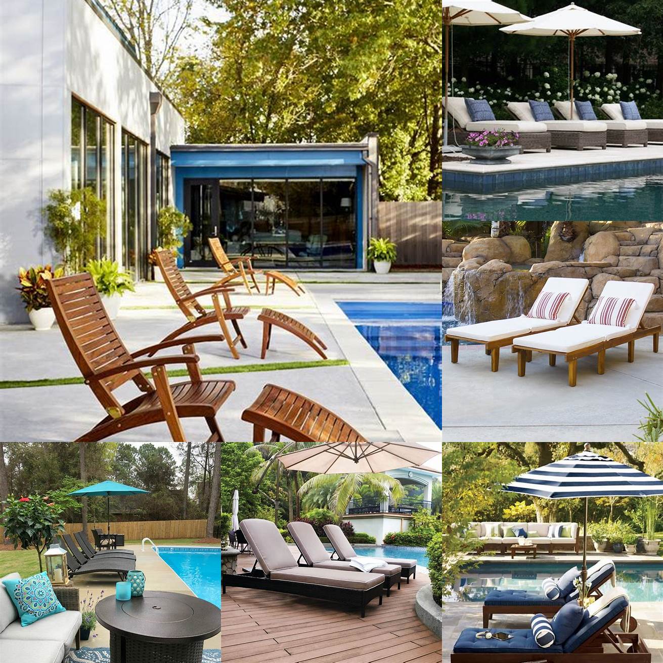 A Poolside with Ipe Furniture
