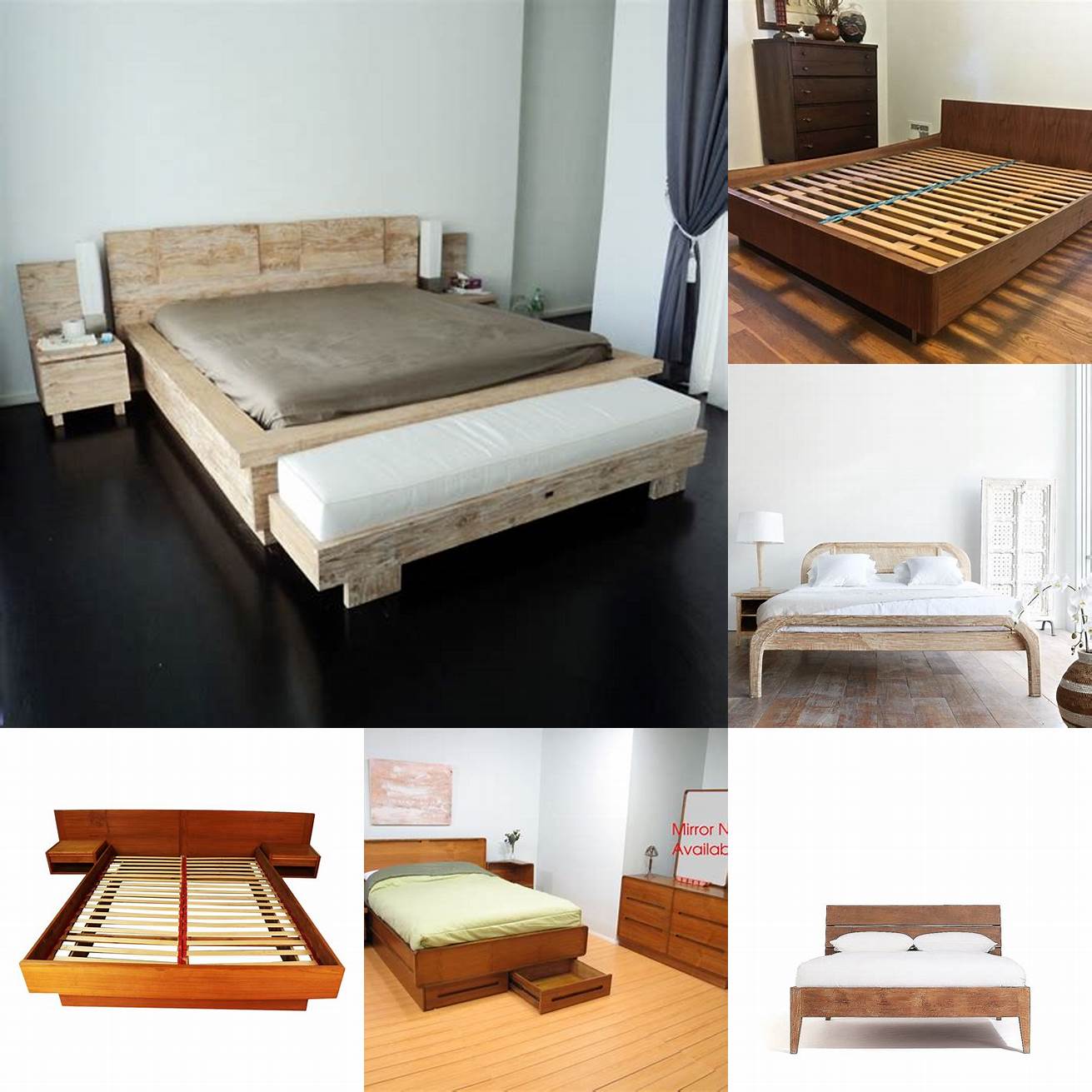 A Recycled Teak Bed Frame