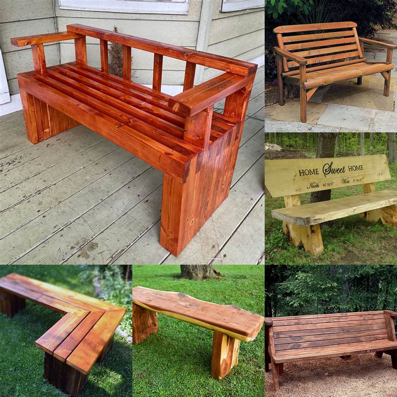A Rustic Wooden Bench