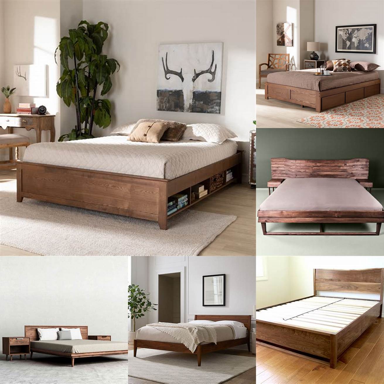A beautiful walnut bed frame can add elegance and sophistication to your bedroom