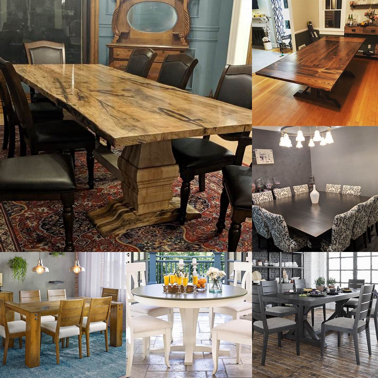 A custom dining table can be designed to fit your space and your style providing a beautiful and functional centerpiece for your home