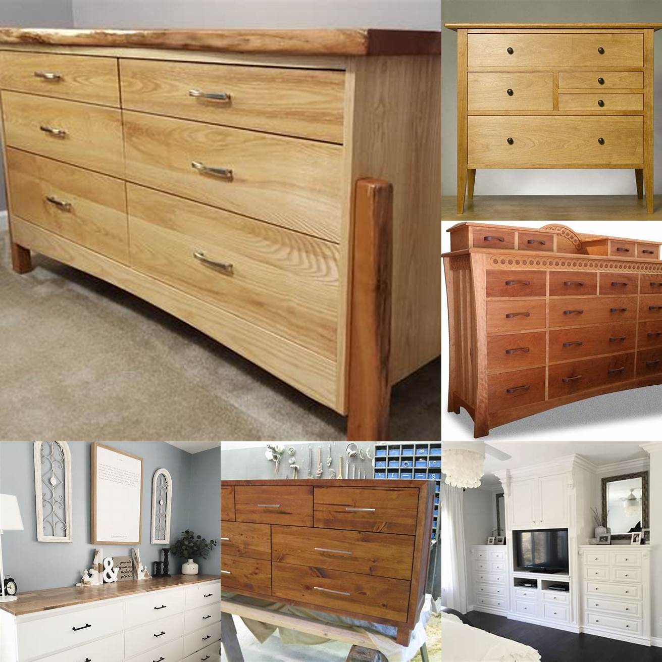 A custom dresser can be designed to fit your storage needs and your personal style