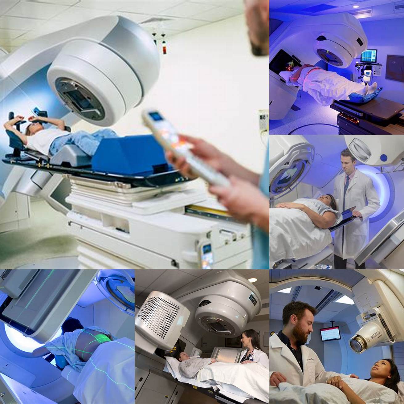 A patient is being considered for radiation therapy to treat stomach cancer and a cat scan is needed to determine the location and size of the tumor