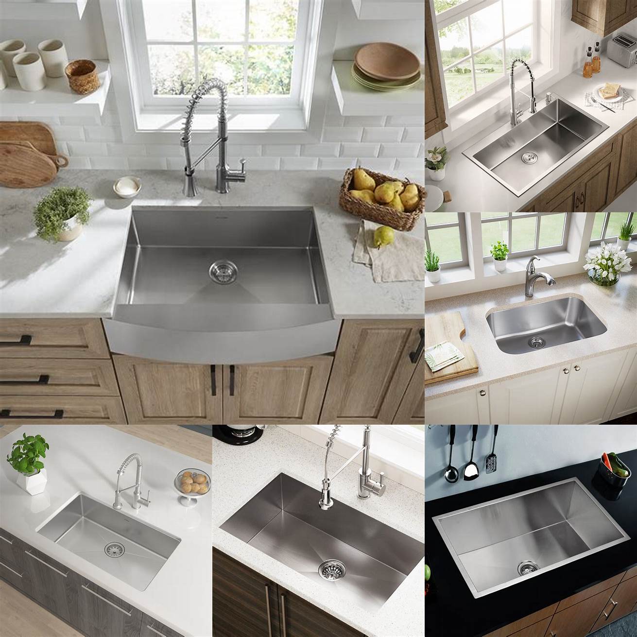 A picture of a stainless steel kitchen sink with a single bowl and a high arch faucet