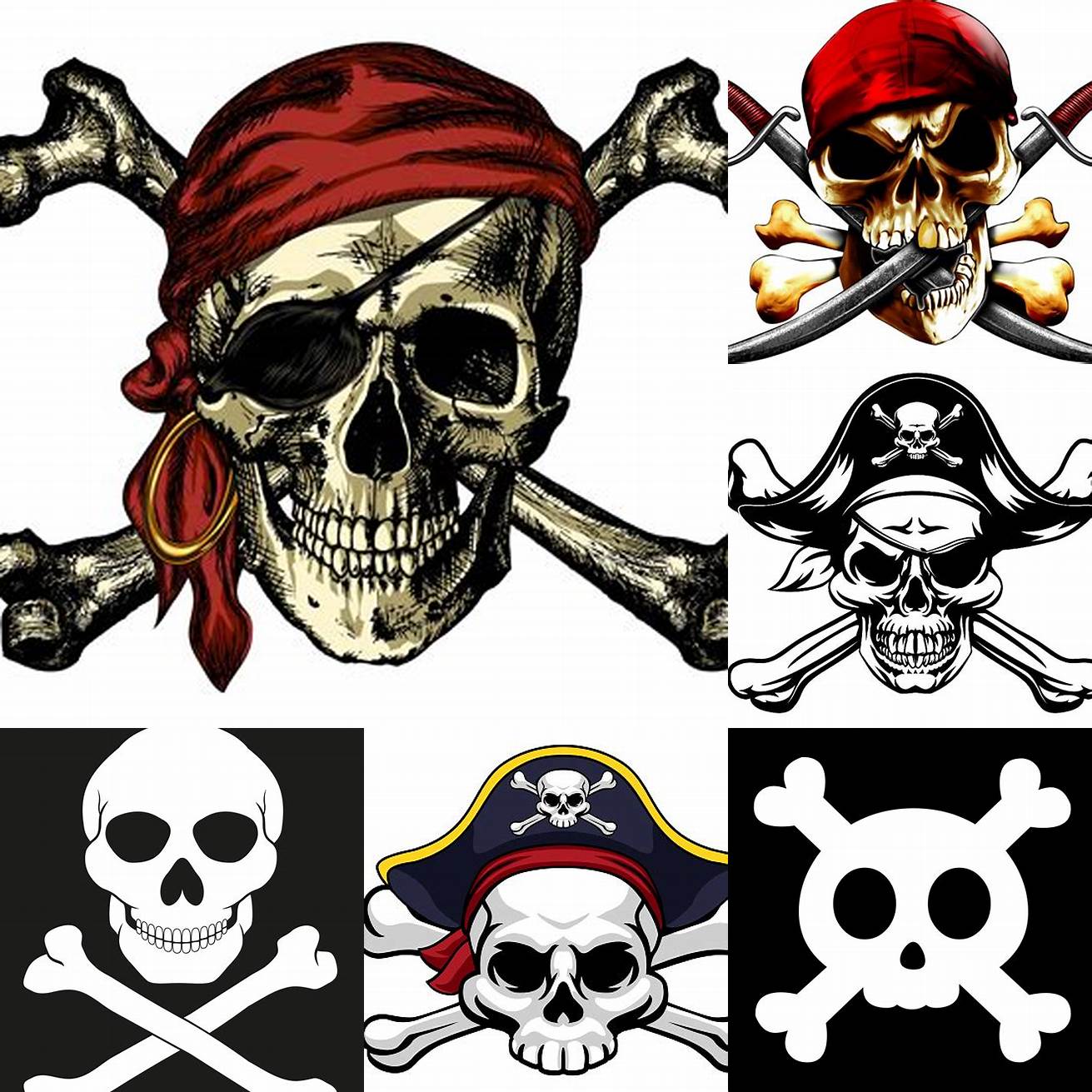 A pirate hat with a skull and crossbones design