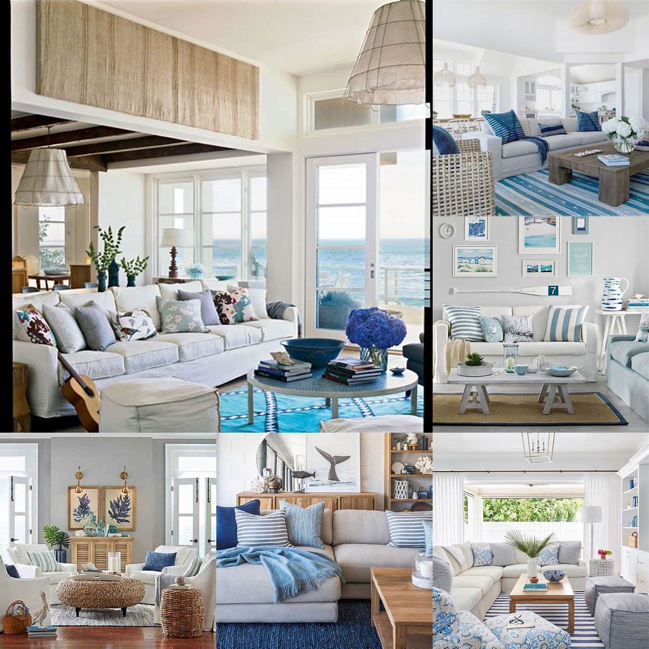 A room with a beachy vibe