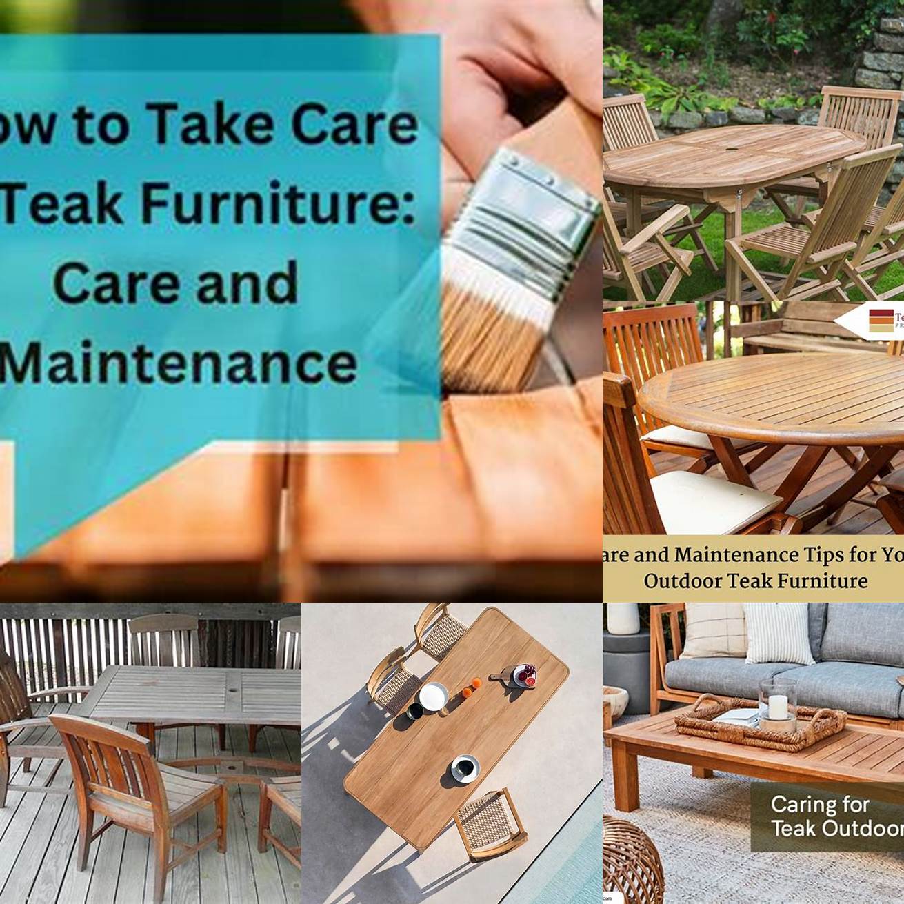 A teak furniture care guide