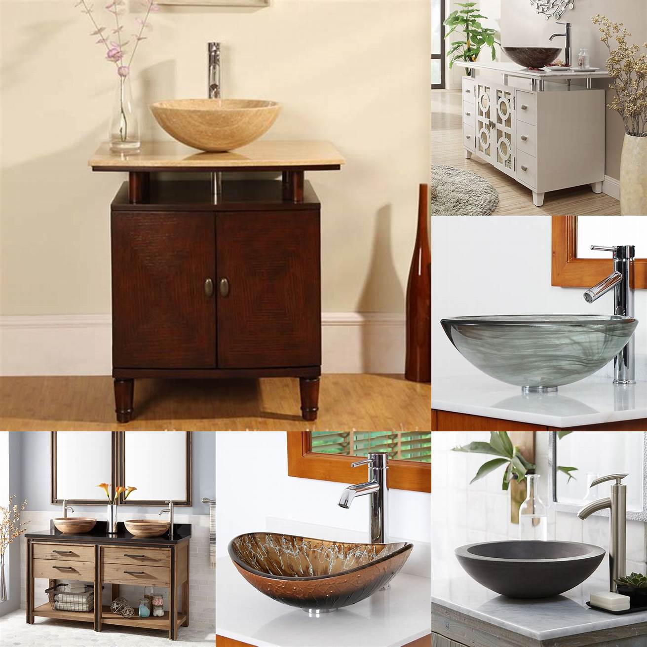 A vessel sink bathroom vanity is a unique and stylish addition to your bathroom