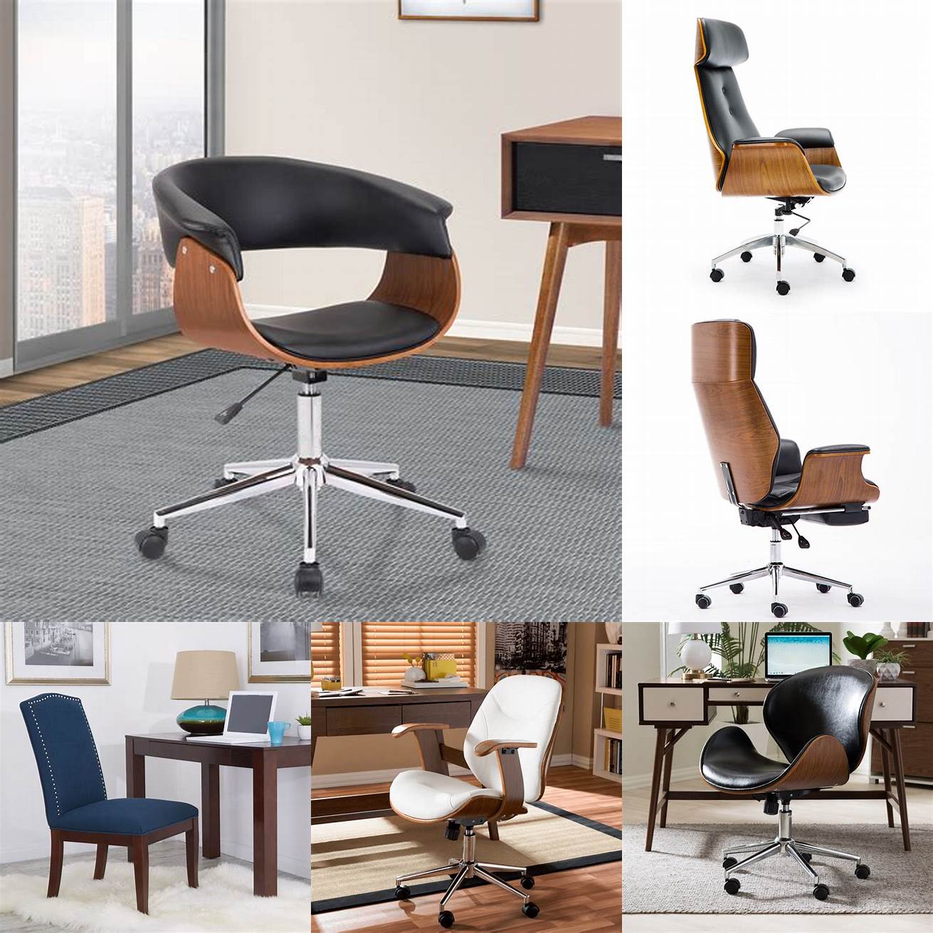 A walnut desk chair can add a touch of sophistication to your home office