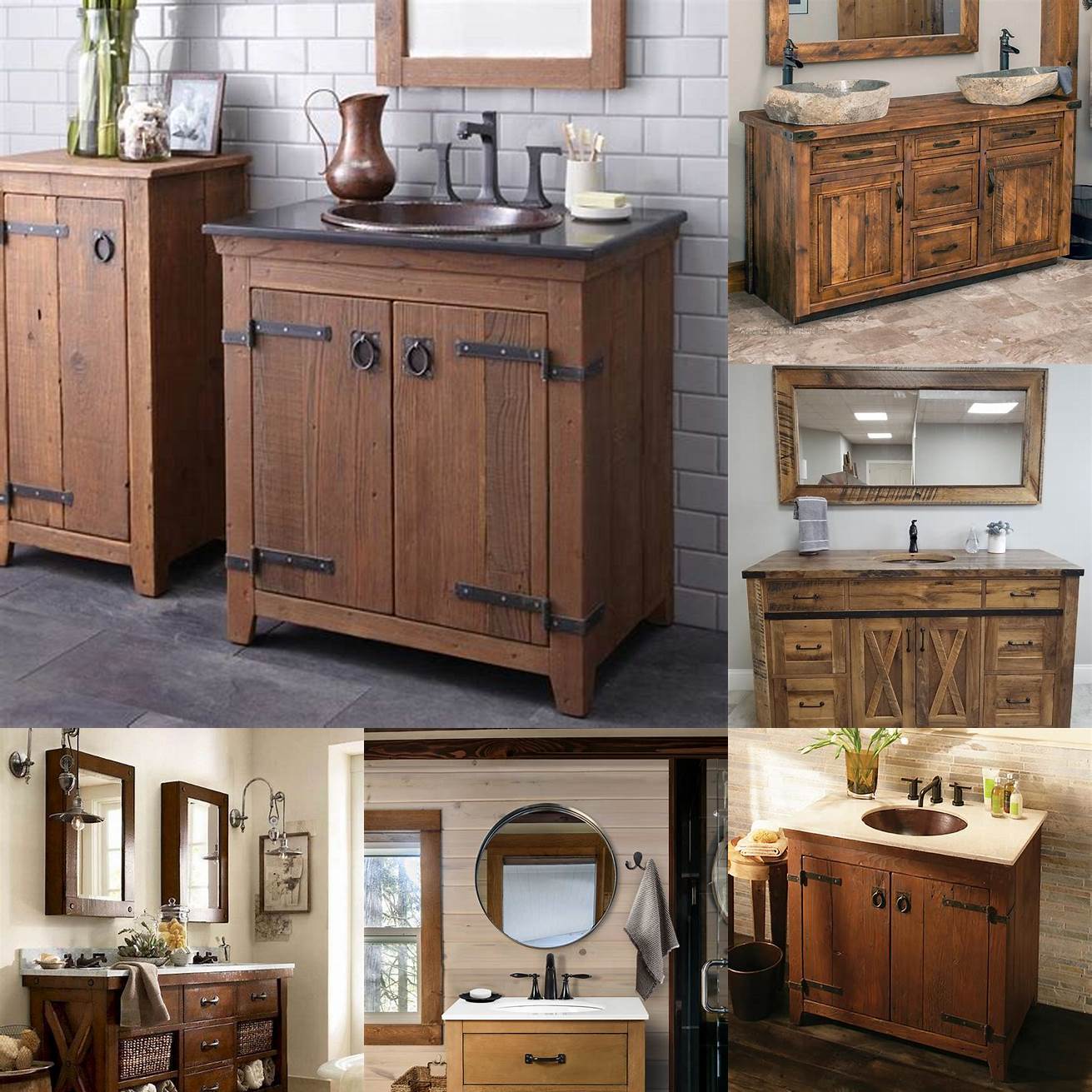 A wooden bathroom vanity base adds warmth and texture to your bathroom design