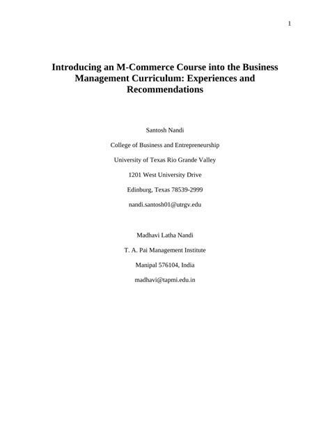 A And M Commerce Course Catalog