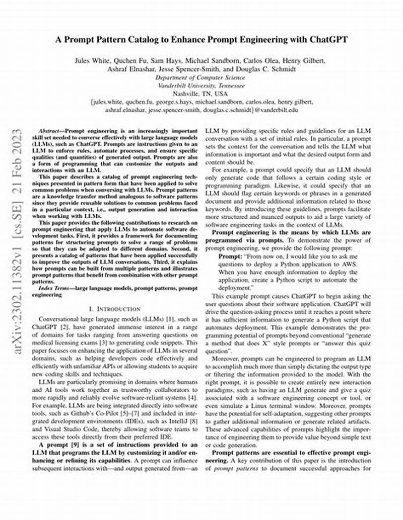 A Prompt Pattern Catalog To Enhance Prompt Engineering