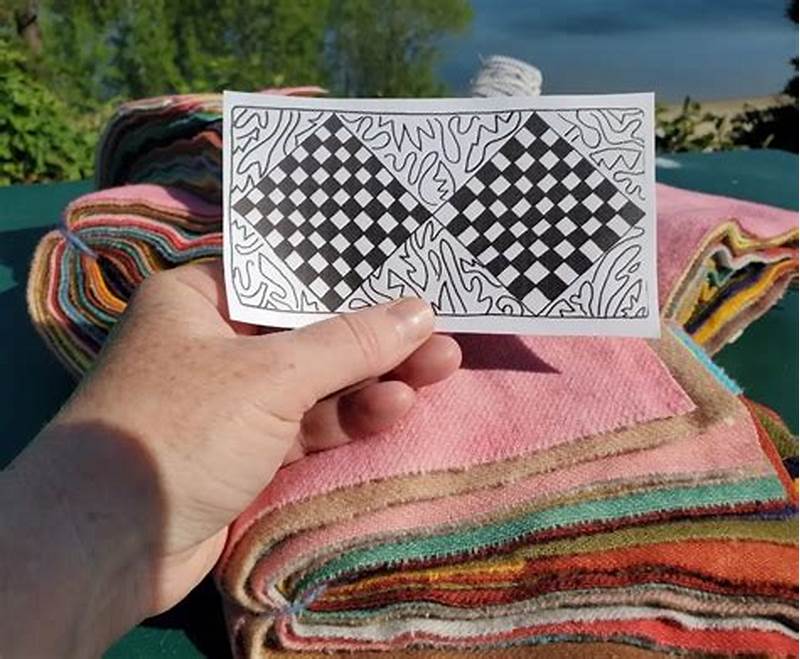 A Rug Maker Is Using A Pattern