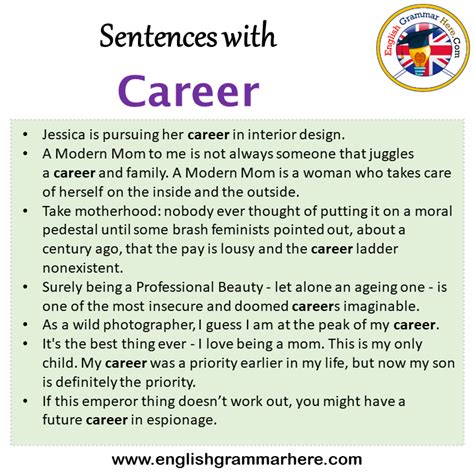 A Sentence With Career