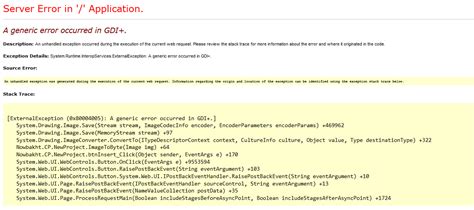 A generic error occurred in GDI JPEG Image to MemoryStream