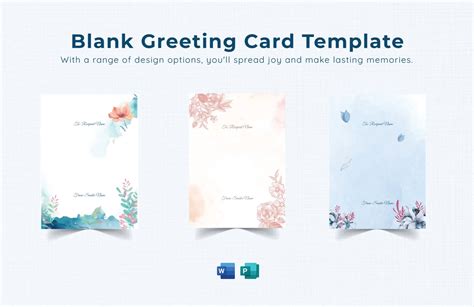 A4 Greeting Card Template