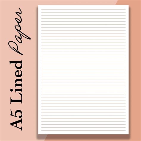 A5 Paper Template