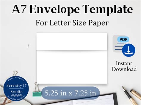 A7 Envelope Printing Template