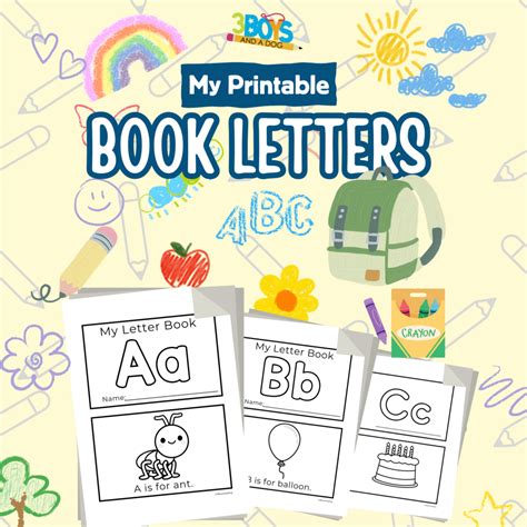 Abc Book Template Free