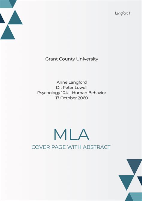 Abstract Template Mla