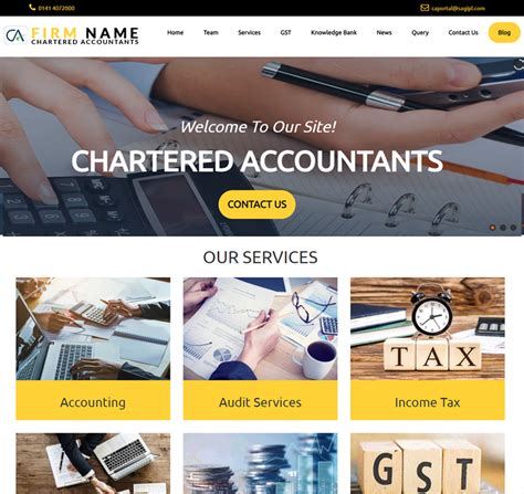 Accountant Website Templates