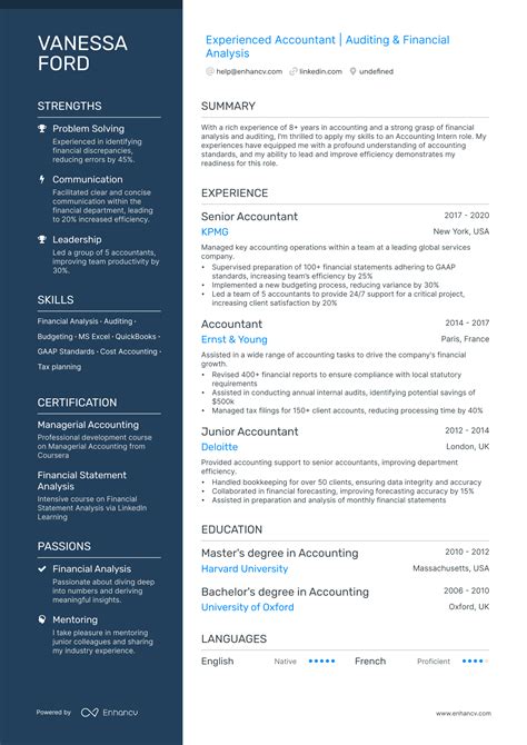 Accountants Cv Template
