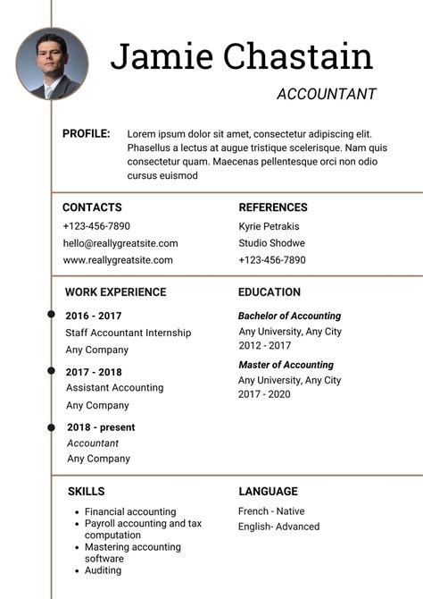 Accounting Cv Template