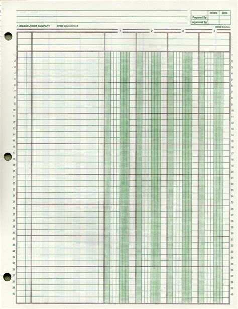 Accounting Paper Template