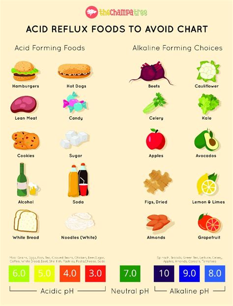 Acid In Food Chart