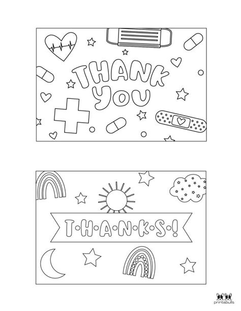 Active Soldiers Printable Thank You Colorable Cards