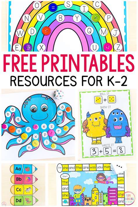 Activity Printables For 6 Year Olds