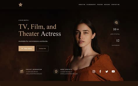 Actor Website Template
