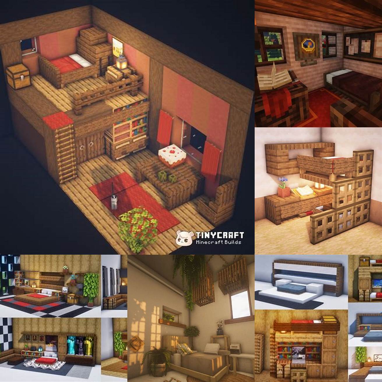 Add a cozy and comfortable bedroom to your Minecraft world with the Minecraft Furniture Mod