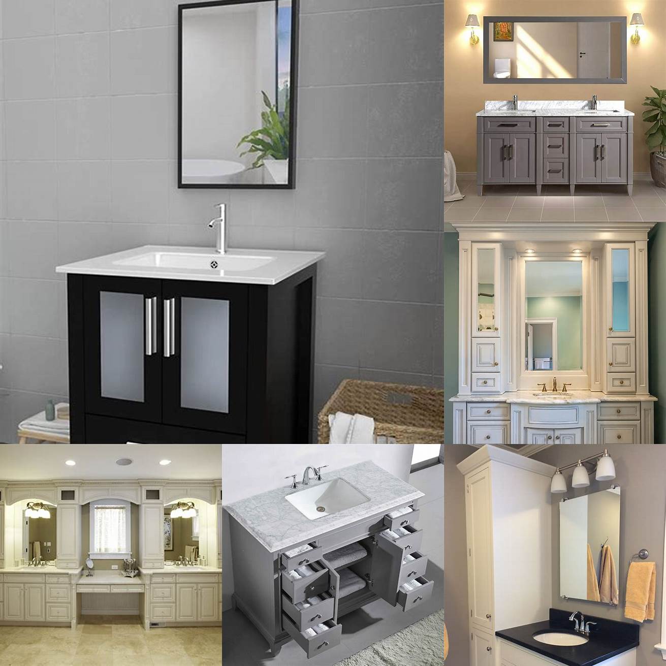 Add the bathroom vanity to your cart and proceed to checkout