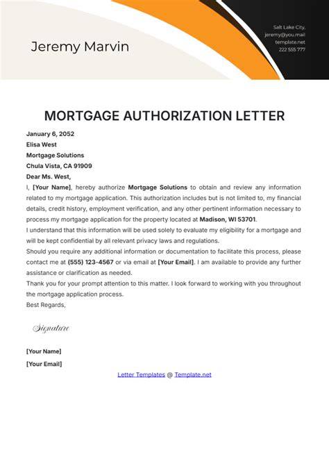 Add Authorized User To My Mortgage Account Printable Letter