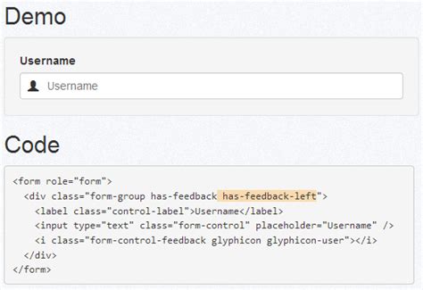 Add Bootstrap Glyphicon to Input Box