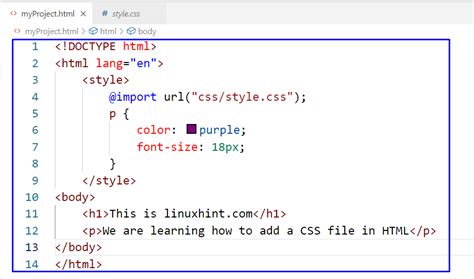 Add CSS File to HTML
