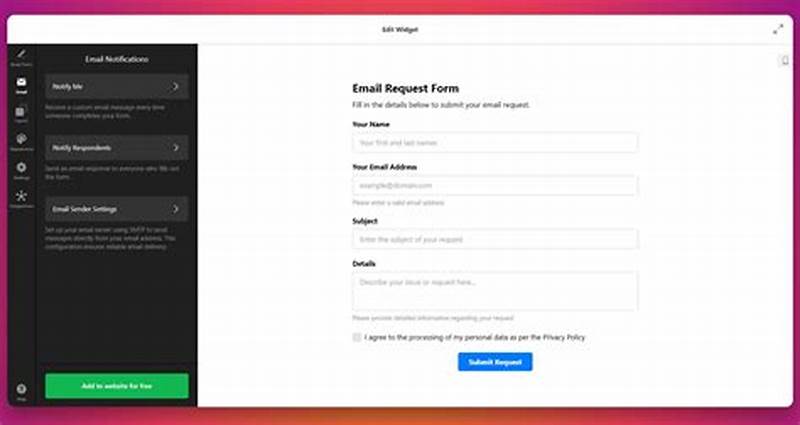 Add Email Form To Website Html
